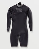 Volcom Modulator 2/2mm Long Sleeve Chest Zip Spring Wetsuit - Black