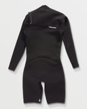 Volcom Modulator 2/2mm Long Sleeve Chest Zip Spring Wetsuit - Black