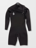 Volcom Modulator 2/2mm Long Sleeve Chest Zip Spring Wetsuit - Black