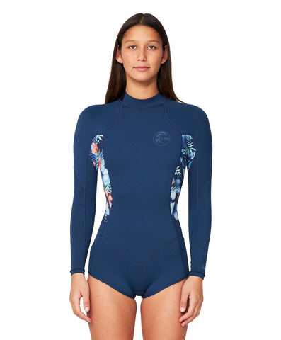 O'Neill Women's Bahia 2mm Long Arm Mid Spring Suit - Lost Palms