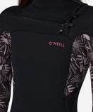 O'Neill Women's Bahia 3/2mm Steamer Chest Zip Wetsuit - Follow The Sun