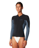 O'Neill Women's Bahia Full Zip 1.5mm Wetsuit Jacket - Aloha Tile