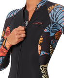 O'Neill Women's Bahia FZ Cheeky 2mm Spring Suit - Vintage Aloha
