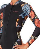 O'Neill Women's Bahia FZ Cheeky 2mm Spring Suit - Vintage Aloha